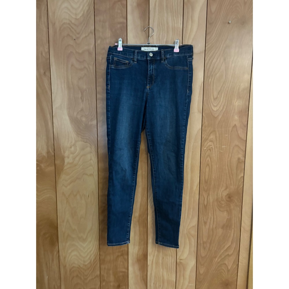 Gap 1969 Easy Legging Jeans Womens‎ 10 Regular Dark Wash Skinny Denim Stretch